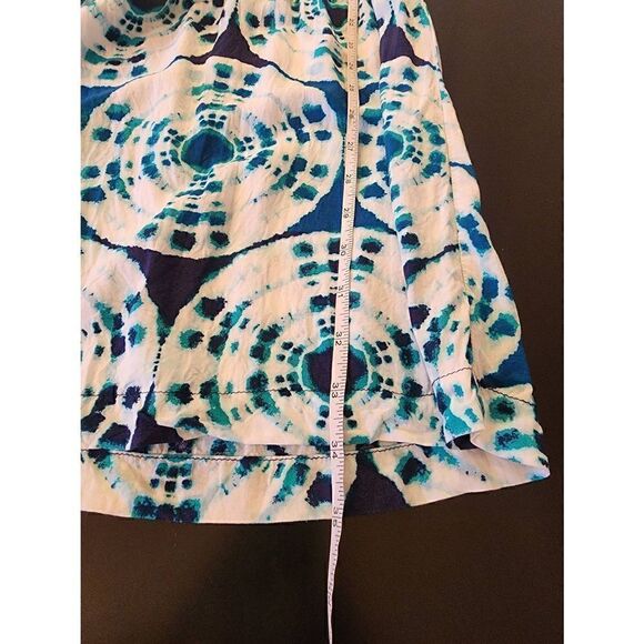Banana Republic tie dye elastic waist dress size small blue and white - Picture 7 of 8